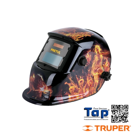 Imagen de CARETA ELECTRO. SOLDAR FUEGO SOMBRA 9 A 13 PRETUL