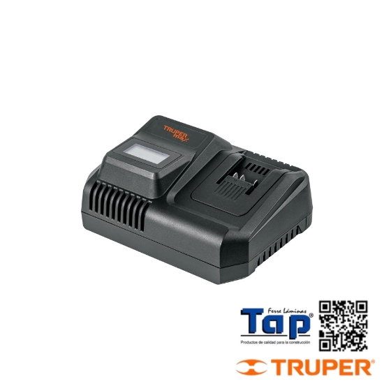Imagen de CARGADOR RAPIDO BATERIAS DE ION LITIO 20V TRUPER MAX