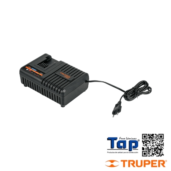 Imagen de CARGADOR RAPIDO BATERIAS DE ION LITIO 20V TRUPER PRO