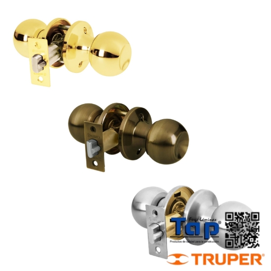 Imagen de CERRADURA ESFERA TUBULAR ENTRADA NEGRO BLISTER BASIC