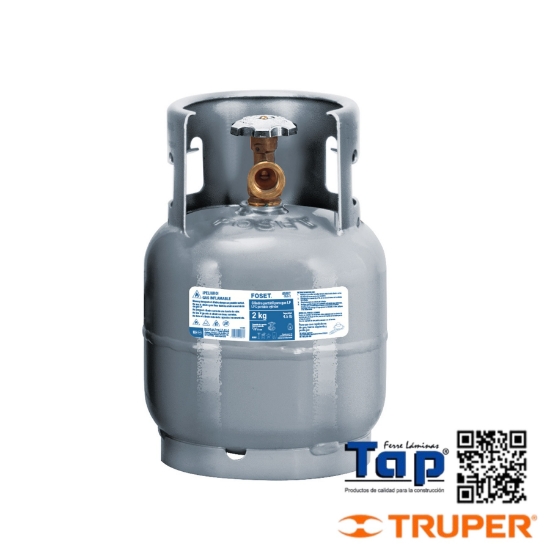 Imagen de CILINDRO PORTATIL P GAS LP 2KG (4.5LB) FOSET
