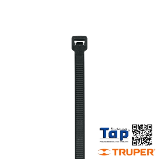 Imagen de CINCHOS PCOS 120 LB 300 X7.5 MM NEGROS BOL 10