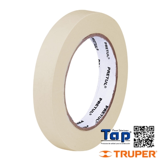 Imagen de CINTA MASKING TAPE DE 019 3/4" X50 M PRETUL
