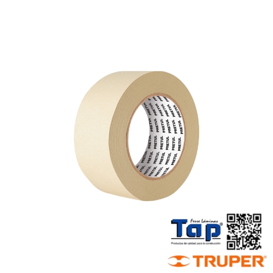 Imagen de CINTA MASKING TAPE DE 051 2" X50 M PRETUL