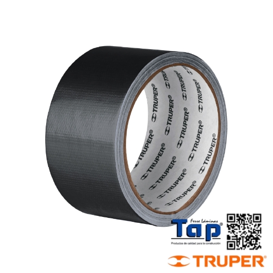 Imagen de CINTA NEGRA P DUCTO 10MX48MM ESPESOR 0.19MM TRUPER