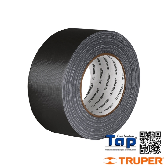 Imagen de CINTA NEGRA P DUCTO 30MX48MM ESPESOR 0.19MM TRUPER
