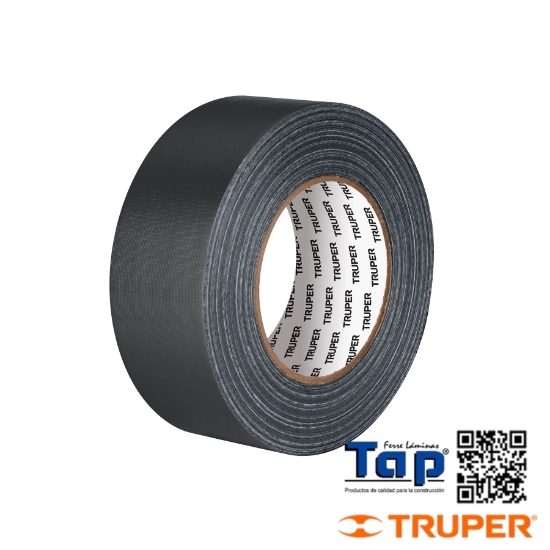 Imagen de CINTA NEGRA P DUCTO 50MX48MM ESPESOR 0.19MM TRUPER