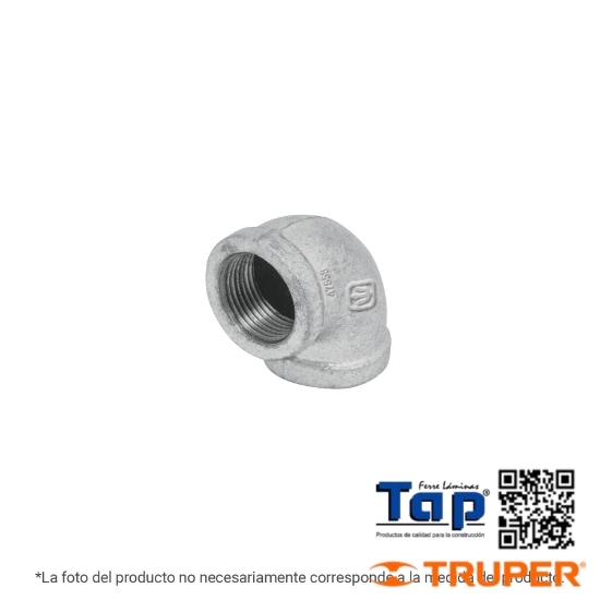 Imagen de CODO 90° ACE GALVANIZADO DE 006 1/4" FOSET