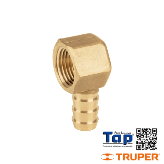 Imagen de CODO ESTUFA A 90° DE LATON C ESPIGA DE 009 3/8" FOSET