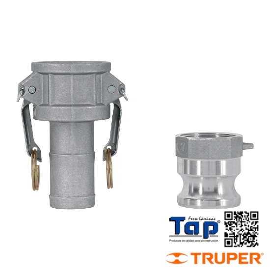 Imagen de CONEXIONES RAPIDAS P MANGUERA DE 1.5"P MOTOBOMBA JGO