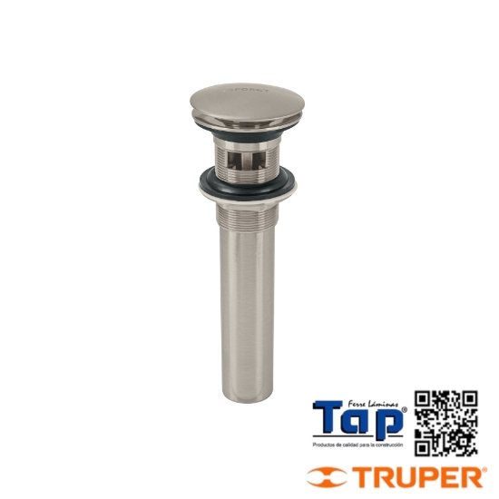 Imagen de CONTRA P LAVABO SIN REBOSADERO HONGO LATON SATIN 032 1-1/4"