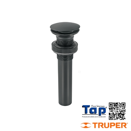 Imagen de CONTRA P LAVABO SIN REBOSADERO HONGO LATON NEGRO 032 1-1/4"