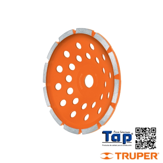 Imagen de COPA DIAMANTE 1 HILERA 178 7" X022 7/8" TRUPER