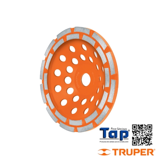 Imagen de COPA DIAMANTE DOBLE HILERA 178 7" X022 7/8" TRUPER