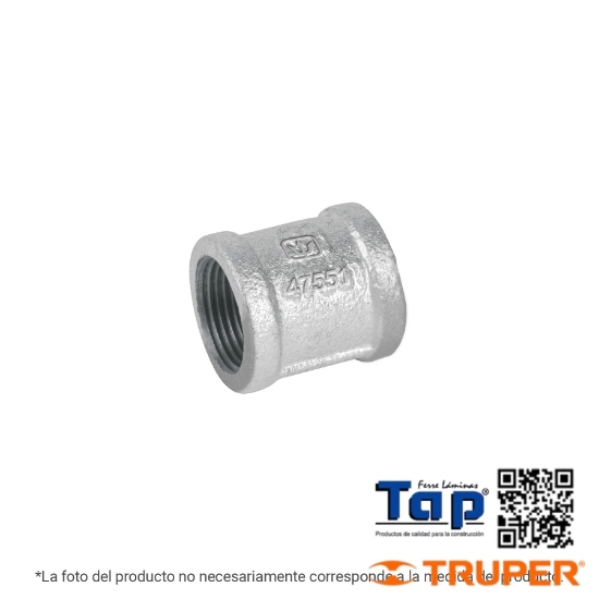 Imagen de COPLE REF ACE GALVANIZADO DE 006 1/4" FOSET