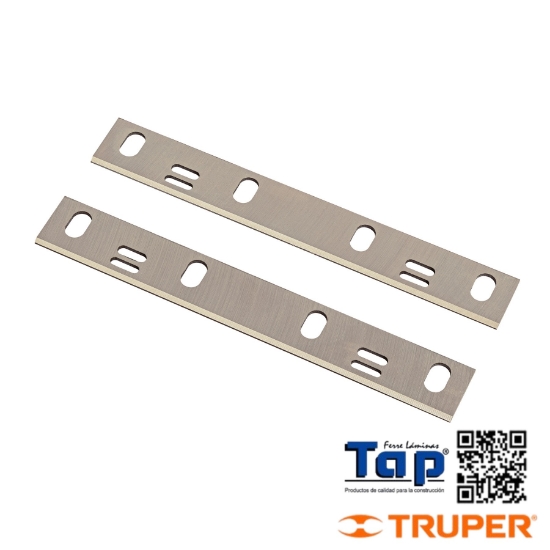 Imagen de CUCHILLAS P CANTEADORA CANT-6B EN BLISTER TRUPER 2 PZS
