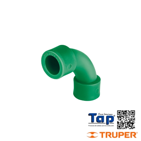 Imagen de CURVA 90° DE PPR 013 1/2" (20MM) FOSET