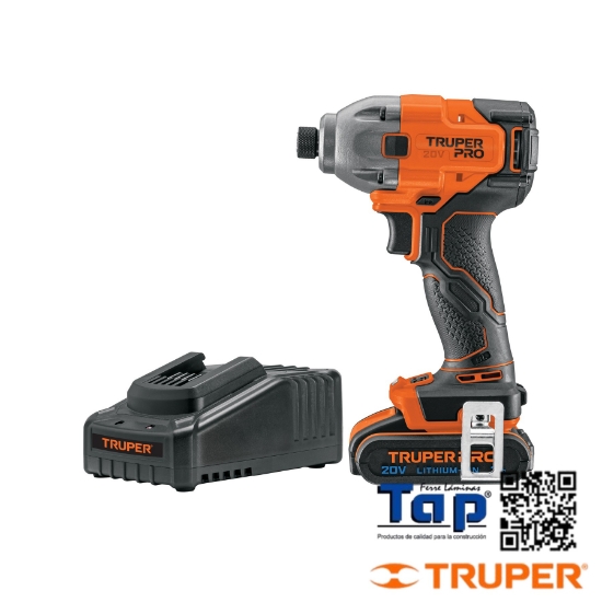 Imagen de DESTORNILLADOR IMPACTO 006 1/4" 20V 1 BATERIA 2AH PRO