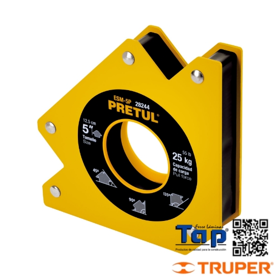 Imagen de ESCUADRA MAGNETICA P SOLDAR 127 5" CAPACIDAD 25 KG PRETUL