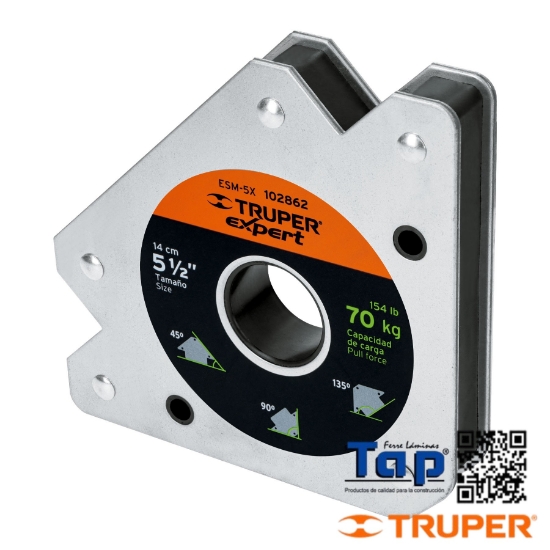 Imagen de ESCUADRA MAGNETICA P SOLDAR 139 5-1/2" CAPACIDAD 70 KG EXPER