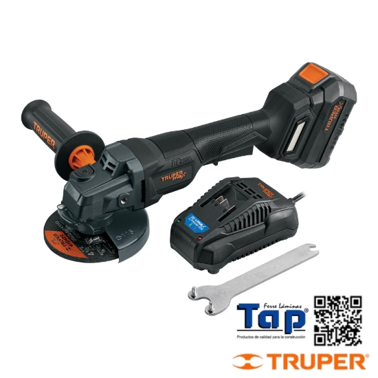 Imagen de ESMERILADORA 114 4-1/2" 20V INT. PALETA 1 BATERIA 4AH MAX
