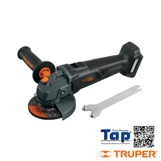 Imagen de ESMERILADORA 114 4-1/2" 20V S/ACC TRUPER MAX