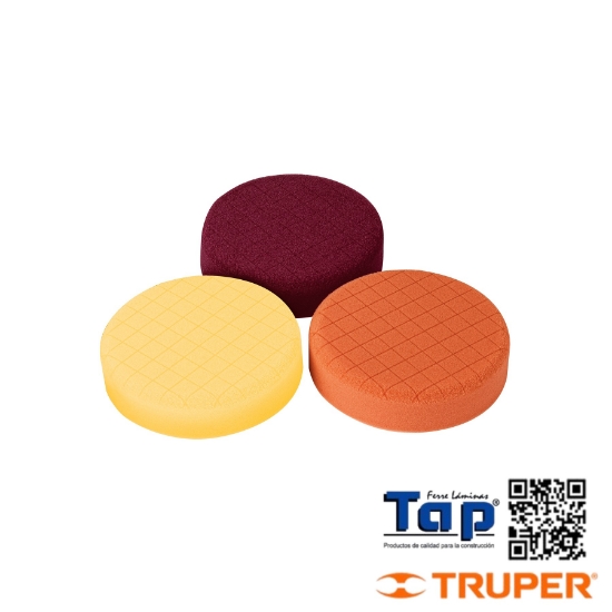 Imagen de ESPONJAS P PULIR DE 127 5" HOOK AND LOOPTRUPER JGO 3