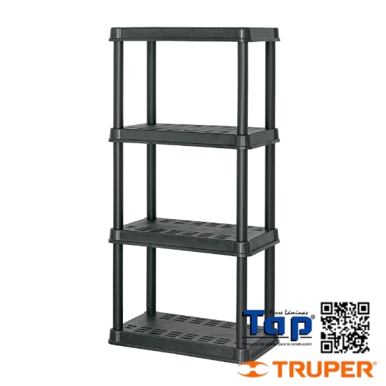 Imagen de ESTANTE PCO 4 REPISAS CAP. 45 KG 125X38X61 PRETUL