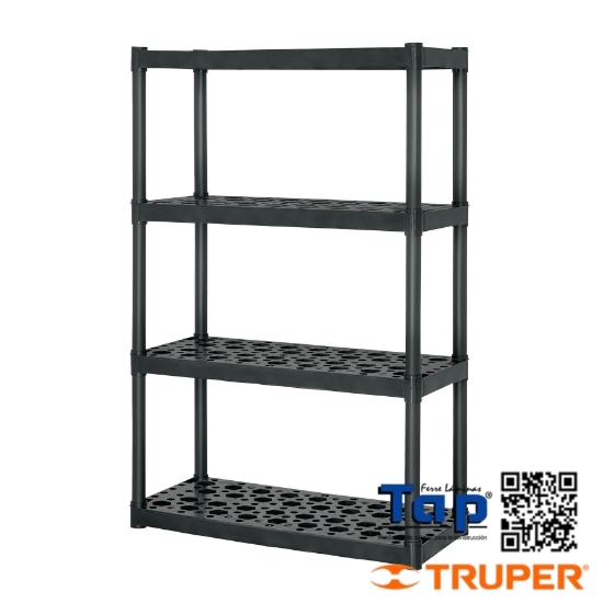 Imagen de ESTANTE PCO USO RUDO 4 REP CAP. 70 KG 142X43X91TRUPER