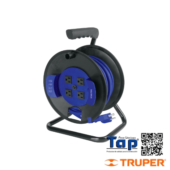 Imagen de EXT REFORZADA 3X16 AWG 15 M EN CARRETE VOLTECK