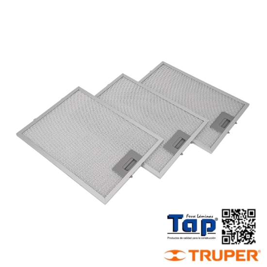 Imagen de FILTROS DE ALUMINIO P CAMPANA CAME-80 JGO 3
