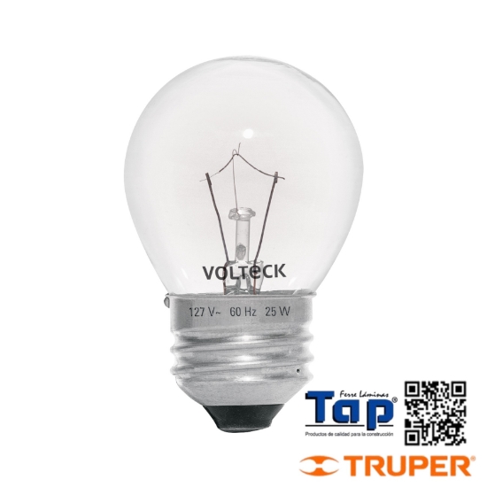 Imagen de FOCO INCANDESCENTE 25W P HORNO/REFRIGERADOR TRANSPARENTE