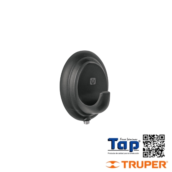Imagen de GANCHO SENCILLO METALICO ACA NEGRO FOSET AQUA