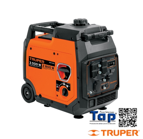 Imagen de GENERADOR INVERSOR SILENCIOSO 3 KW ENCENDIDO MANUAL TRUPER