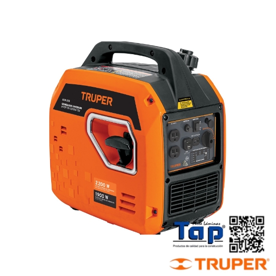 Imagen de GENERADOR SILENCIOSO INVERTER 2.2KW 80 CC ENCENDIDO MANUAL
