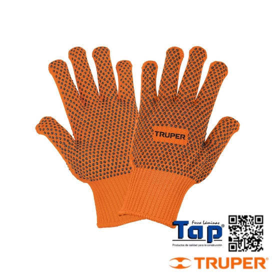 Imagen de GUANTES ALGODON C PUNTOS DE PVC EN PALMA Y DORSOTRUPER