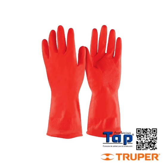 Imagen de GUANTES LATEXP LIMPIEZA ROJOS XCH PRETUL