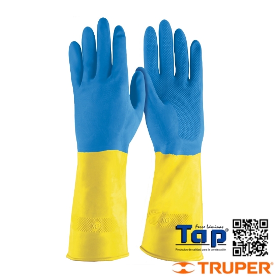 Imagen de GUANTES LATEXREFORZADOS P LIMPIEZA XG TRUPER
