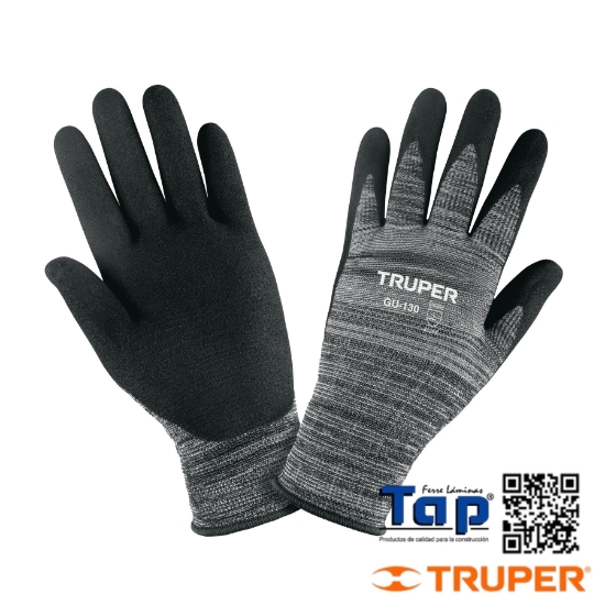 Imagen de GUANTES NYLON RECUBIERTOS DE NITRILO ARENOSO XCH TRUPER