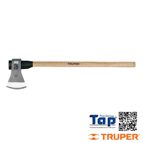 Imagen de HACHA LABOR ENTERA 4 LB MANGO DE MAD 36" TRUPER