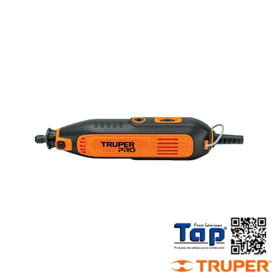 Imagen de HERRAMIENTA ROTATIVA PROF 135W C 211 ACC TRUPER PRO