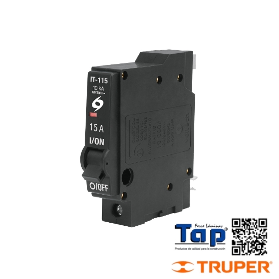 Imagen de INTERRUPTOR 1 POLO 15A ENCHUFABLE A GRANEL VOLTECK