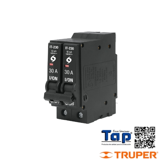 Imagen de INTERRUPTOR 2 POLOS 30A ENCHUFABLE A GRANEL VOLTECK