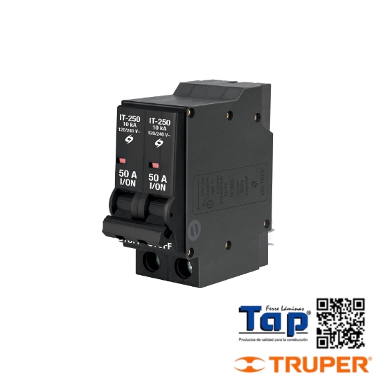 Imagen de INTERRUPTOR 2 POLOS 50A ENCHUFABLE A GRANEL VOLTECK