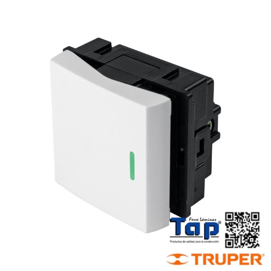 Imagen de INTERRUPTOR 3 VIAS DE 1.5 MODULOS LINEA TOLEDO BASIC