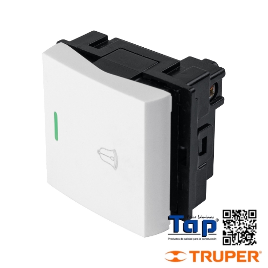 Imagen de INTERRUPTOR P TIMBRE 1.5 MODULOS LINEA TOLEDO BASIC