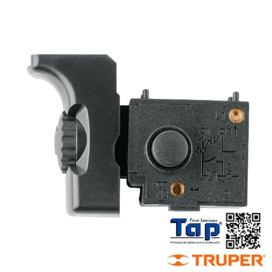 Imagen de INTERRUPTOR REP P TAL-1/4N TRUPER