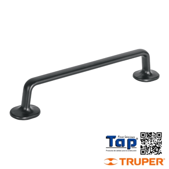 Imagen de JALADERA DE 128MM LINEA OVIEDO NEGRO HERMEX