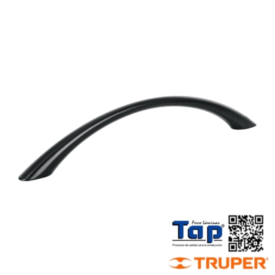 Imagen de JALADERA DE 96MM LINEA ARCO NEGRO HERMEX