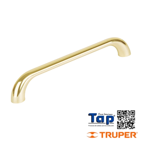 Imagen de JALADERA DE 96MM LINEA CADIZ LATON BRILLANTE HERMEX